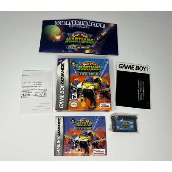 Butt-Ugly Martians B.K.M. Battles (Nintendo Game Boy Advance, 2002) COMPLETE BOX - Picture 1 of 10